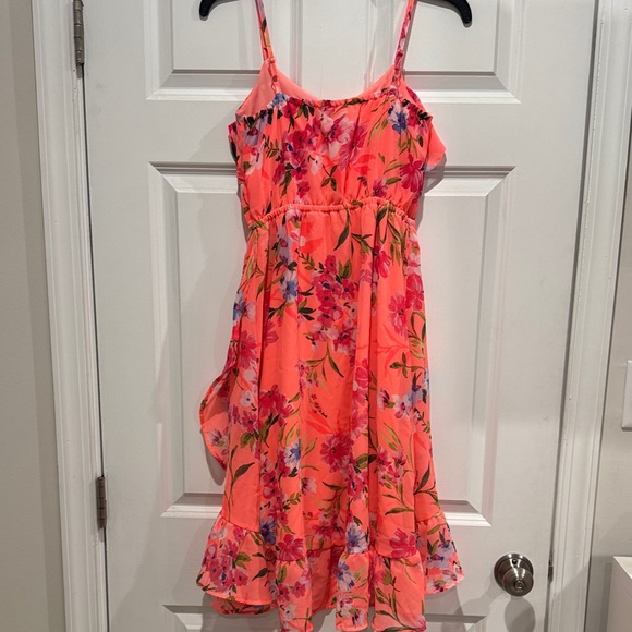 Floral Ruffle Dress with Spaghetti Straps - Picture 3 of 3